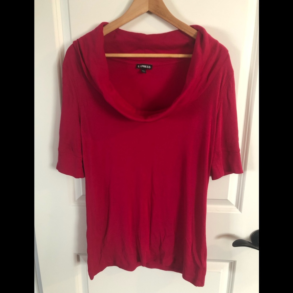 3/4 cowl neck top